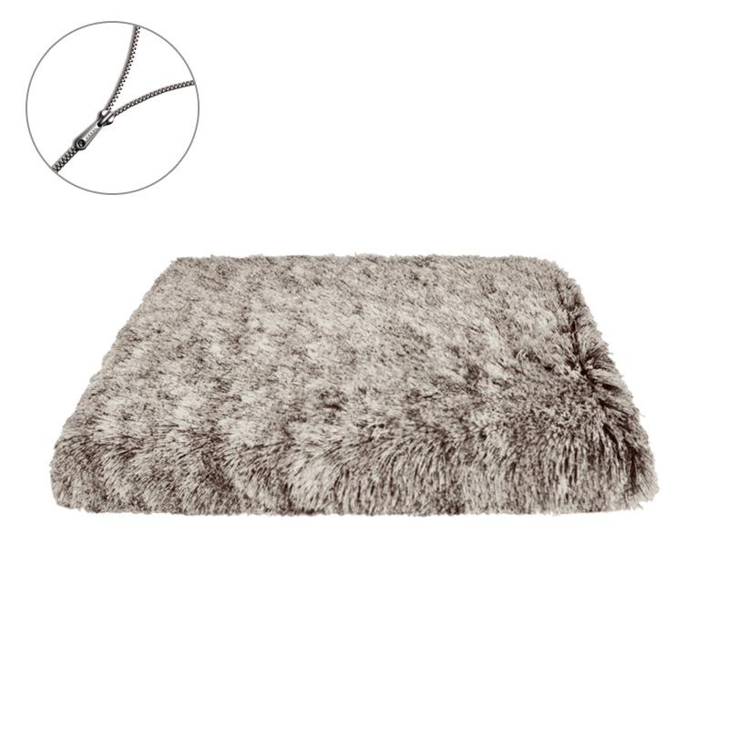 Covoraș pătrat cu grămadă lungă pentru animale de companie Casă pentru pisici pentru câini Pat pentru câini Covoraș detașabil, cu fundul anti-alunecare, canapea pentru somn adânc, iarnă, paturi calde pisici