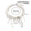Multilayer Vintage Star Heart Tassels Pendant Necklace Beads Chain Necklace Elegant Necklace Suitable for Party Daily