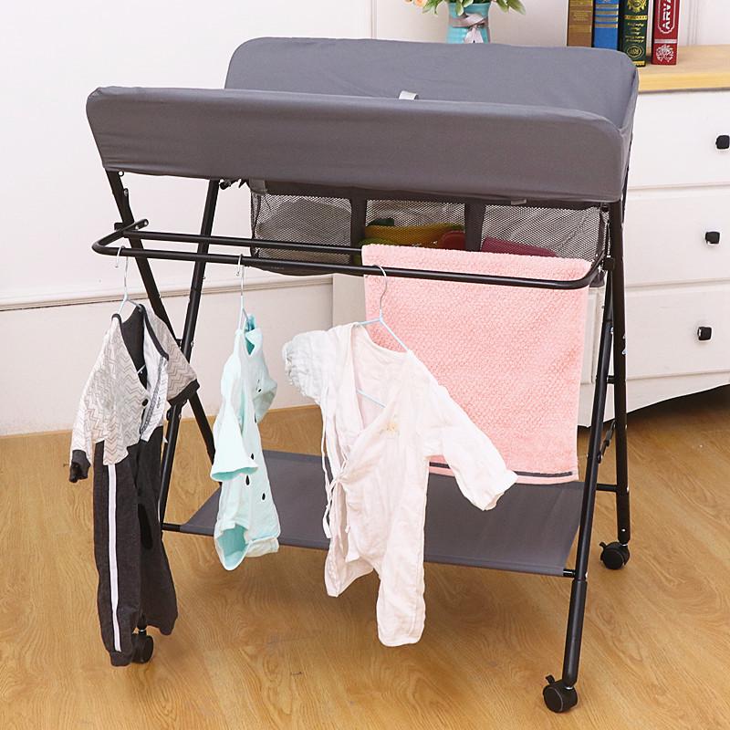 Washable Baby Changing Table with Massage and Cartoon Design