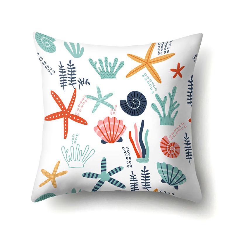 Geometric Creative Single-Sided Pillow Cover Living Room Sofa Cushion Cover Polyester Pillow Cover Office Waist Cover