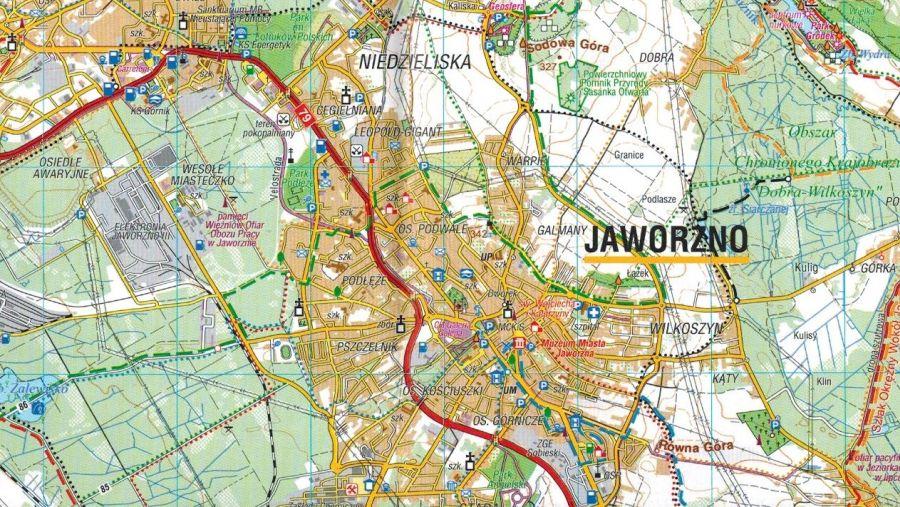 Jura Południowa, Dolina Wisły 1:50 000. Laminowana Mapa Turystyczna. Wyd. 2024. Compass