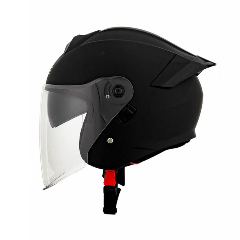Delivery: Motorcycle Helmet Half Men Women Double Lenses Covered Three-quarters