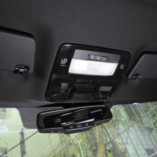Interior Reading Light Lamp Panel Frame Cover Trim Black For 10-15 Chevy Camaro