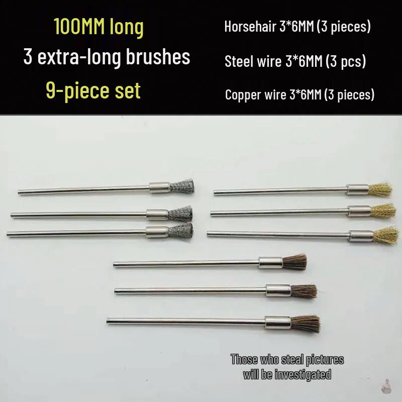 Electric Polishing & Rust Removal Brush: Steel & Copper Wire Grinder Head