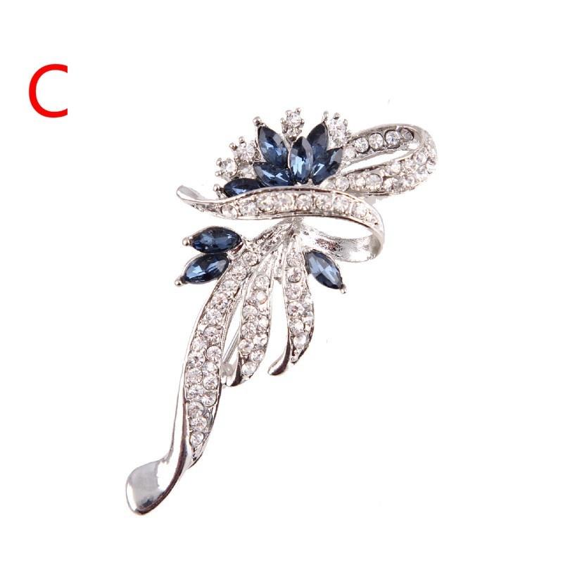 Fashion handmade crystal flowers brooch female pin accessories brooch jewelry