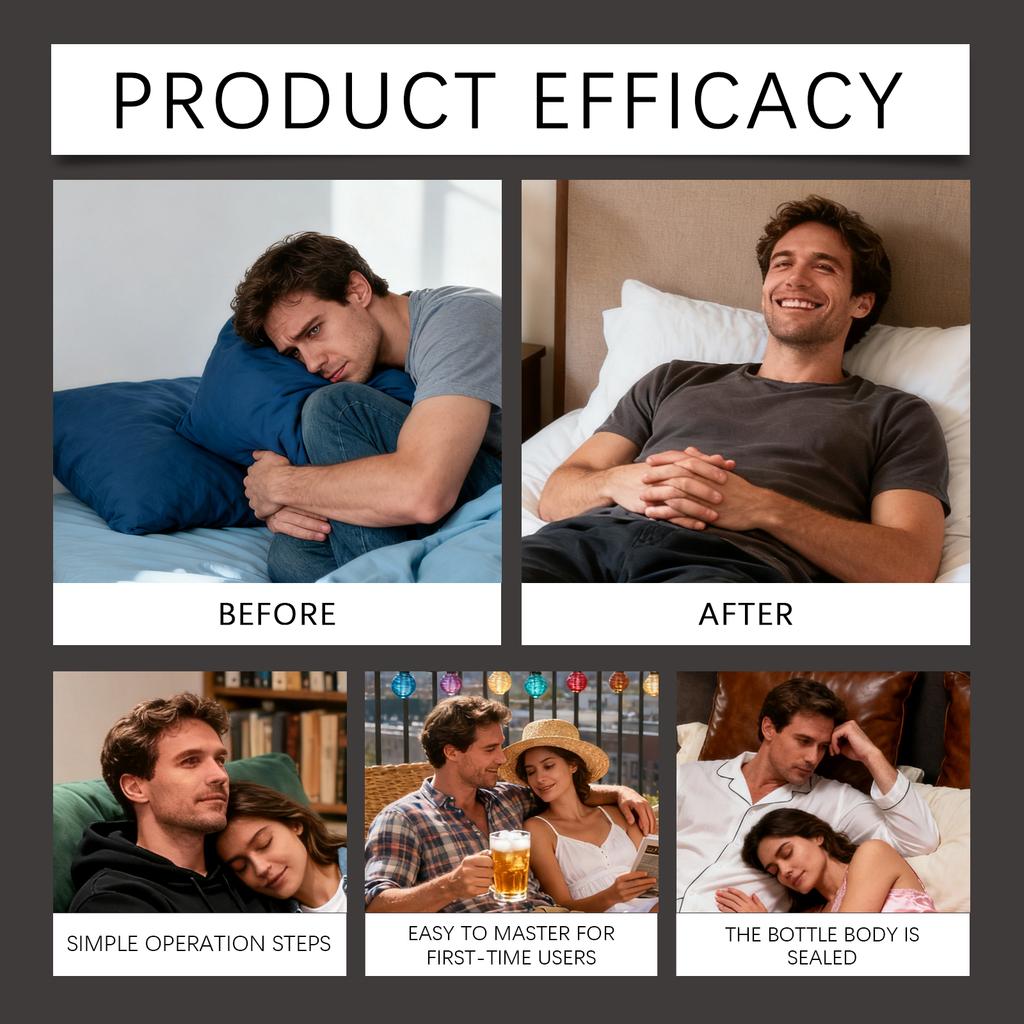 The Men's Delay Spray, With Its Gentle Ingredients And Easily Absorbed Portable Small Bottle, Enhances The Quality Of Intimacy,30ML