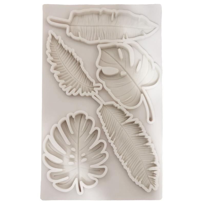

Chocolate Candy Sugar Craft Exquisite Peacock Leaves Paste Mold Cake Decorating Tools Family Silicone Soap Mold Kitchen