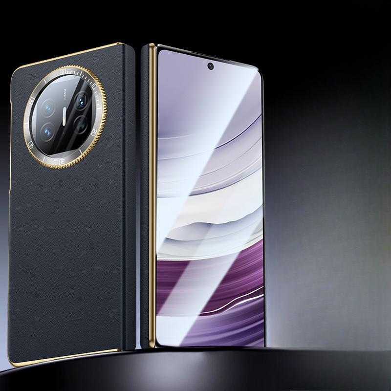 Suitable for Huawei Matex5 Mobile Phone Case Decompression Watch Lens X6 Collector's Version Central Axis Anti-fall X3 Napa Leather