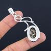 Daughters Day Deal Turritella Agate Stone 925 Silver Bezel Boho Pendant Jewelry