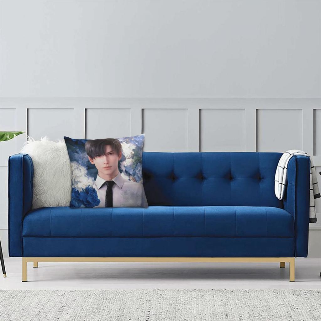 Love And Deepspace Zayne Pillowcase Double-sided Printing Polyester Cushion Cover Decor Throw Pillow Case Cover Home