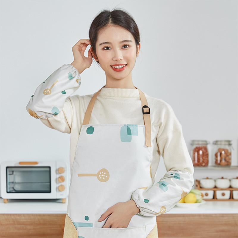 Kitchens Long Womens Apron Homes Cooking Waterproofs Oil Resistants Durable