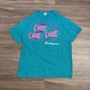 1990s / Vintage Bahamas Fish Graphic T-shirt Bananas Tag XL Blue Single Stitch