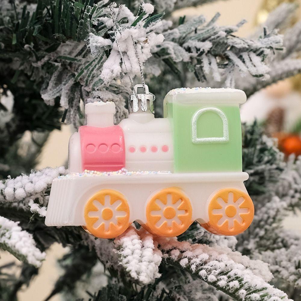 Macaron Christmas Hanging Balls Set Candy Snowflake Xmas Tree Pendants  Party Favors