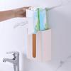 Bathroom Tissue Storage Box Wall Mount Wide Mouth Toilet Paper Holder Multifunctional Living Room Dining Room Napkin Dispenser Box Household Supplies