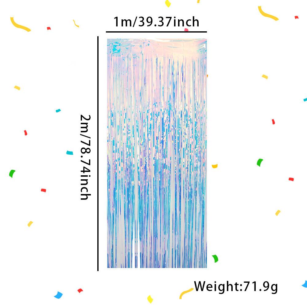 

Пышная элегантная радужная шторка-стример, идеально подходящая для праздничных вечеринок и специальных мероприятий 12M Colorful Curtain
