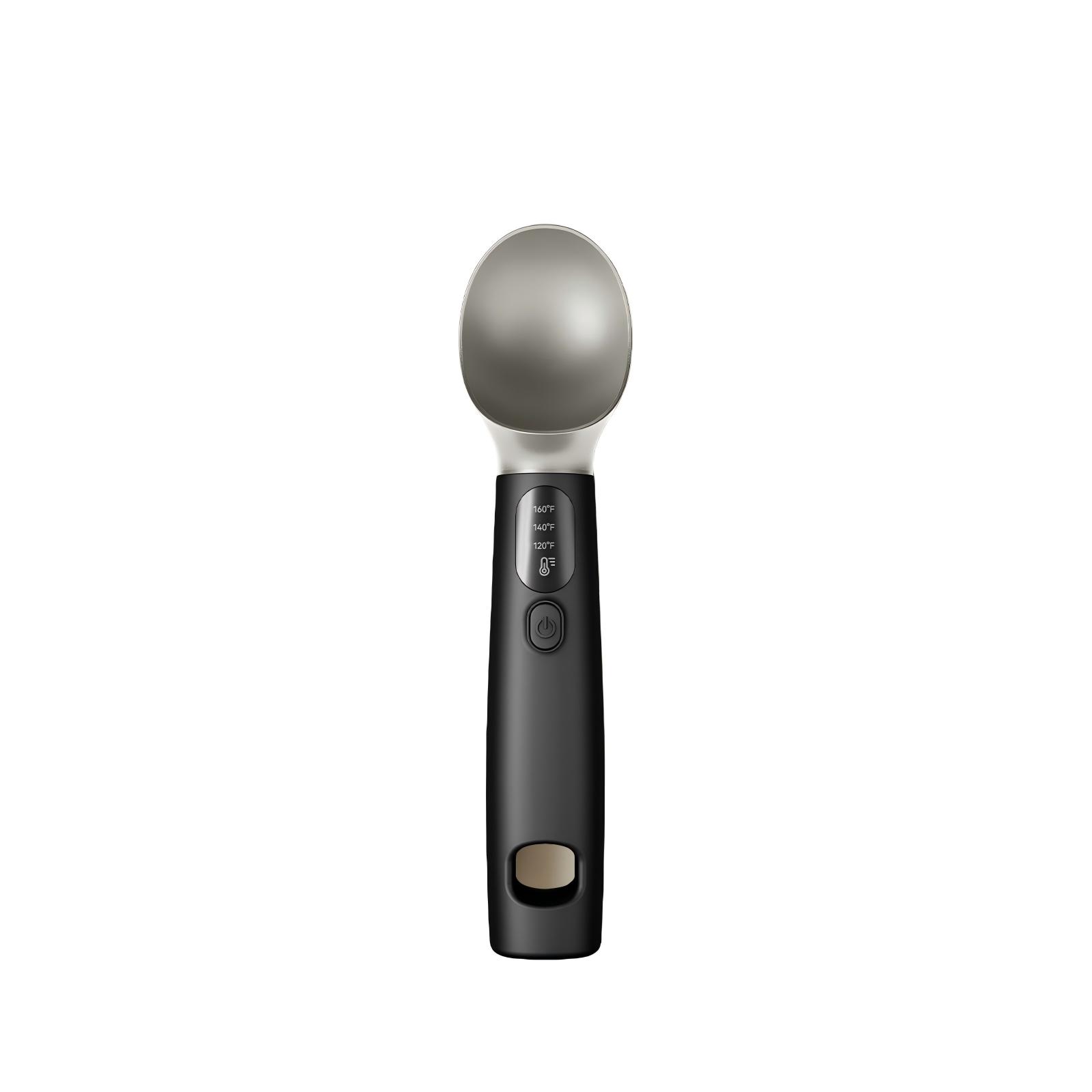 

Rechargeable Heated Ice Cream Scoop 3-Level Temp (120/140/160°F) 2600mAh - Electric Scooper for Hard Ice Cream чёрный