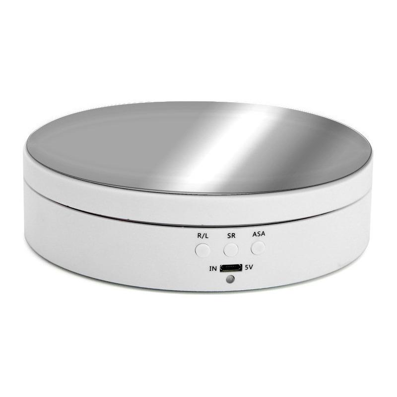 Motorised Rotating Carousel with Remote Control for Jewellery Display, Photography and Video, 360 Degrees, 3-position Adjustment