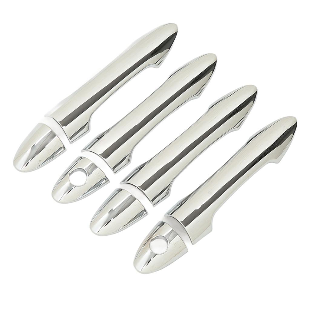 8 Pcs Car Exterior Door Handle Cover ABS Chrome Door Protector for Picanto Morning 2011?2016