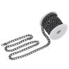 Black Plated Curb Chain Oval Links Chain Roll Jewelry Tools Chain Spool  DIY Crafts