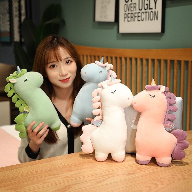 

Мультфильм Unicornio Peluche игрушки Kawaii животное Единорог Подушка мягкая мягкая подушка для кровати прекрасный подарок на день рождения для детей