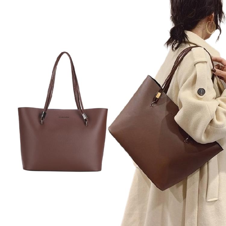 Handbag PU Bag for Girl Women Large Capacity Shopping Bag Versatile Shoulder Bag