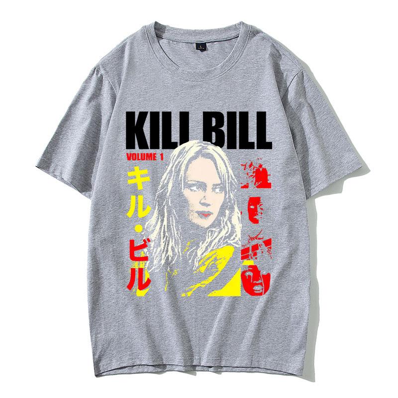 Famous Director Quentin Tarantino Movie Kill Bill Uma Thurman Play The Bride T-shirt Men Women Casual Vintage Fashion T Shirt