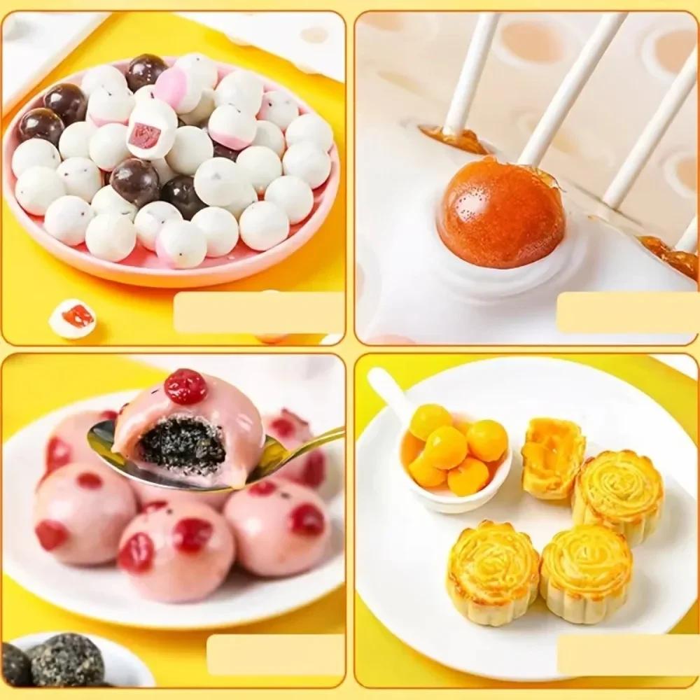 Mini Silikonowe Formy w Kształcie Okrągłej Kuli, Narzędzia do Dekoracji Ciast, Forma do Czekolady, Forma do Kostek Lodu, Forma do Robienia Deseru Mousse Żelowego
