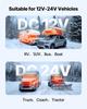 VEVOR Diesel Air Heater, 12-24V 5-8KW, Fast Heating Diesel Parking Heater with Remote Control and Black LCD Switch, Low Noise, Pre-Heating Function