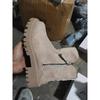 New Velvet Thickened Warm Short Snow Boots Women's Cross-border Cloth Side Zipper Round Head Large Size Short Boots