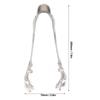 Stainless Steel Ice Tongs Food Grade Serving Clip Kitchen Tools Chicken Feet Tongs  Grilling