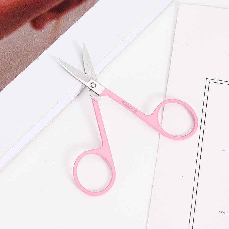 

Sense Lashes Stainless Steel Eyebrow Scissors Small Scissors For Men And Women Ideal For Grooming Mustache Beard Eyelashes Nose Hair розовый