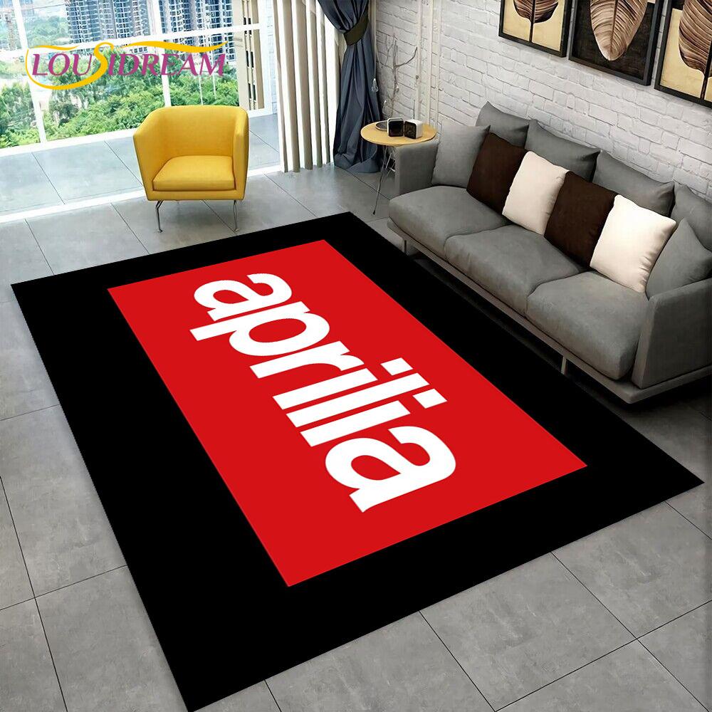 

Килим з логотипом мотоцикла HD Aprilia Racing для дому, вітальні, спальні, дивана, килимок для дверей, декор, дитячий килим, нековзний килимок для підлоги 3D 60*90cm