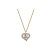 Casual Heart Planet Logo Brass Necklace Women Necklace 63020103-02P276