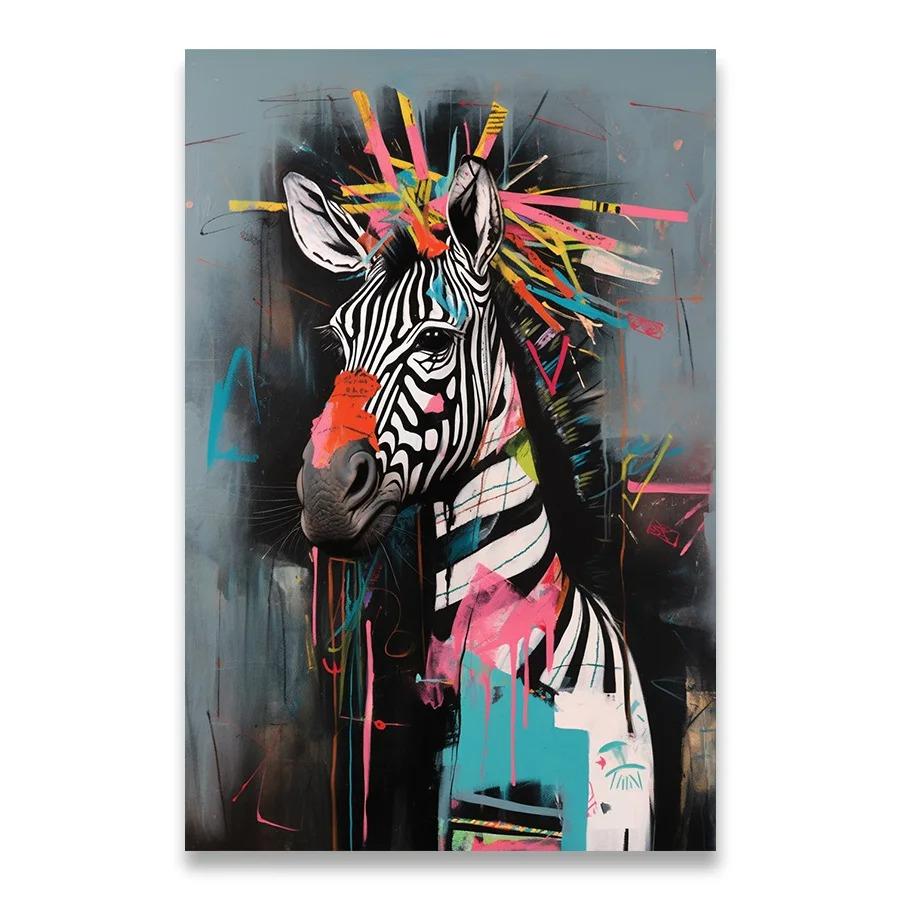 Canvas Painting Home Decorations Colouring Room Decor Animation Decoration Wall Decororation Doodle Lions Elephants Anime Sketch