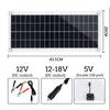 300W Solar Panel Kit with 10-60A Controller for Car, Yacht, or Home