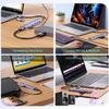 8-IN-2 USB A & USB C Hub Type-C Docking Station Multiport Adapter USB 3.0 Fast Data Transfer SD TF