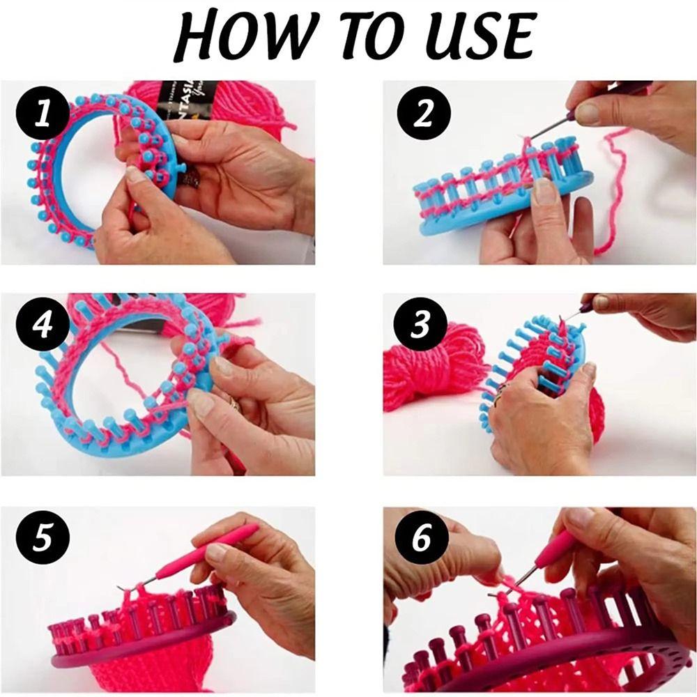 Weaver Weaving Scarf Sweater Hat Shawl DIY Stitching Knitting Machine