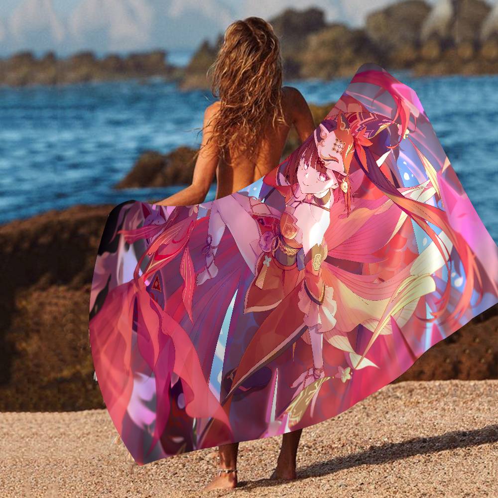 S-Sparkle Elegant-Fantasy Microfiber Printed Beach Towel Mountain Climbing Yoga Beach Swimming Running Absorbent Soft Towel