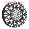 Vegvisir Futhark Runes Compass Vikings Spare Tire Cover for Jeep Pajero Viking Valhalla Car Wheel Protectors 14" 15" 16" 17"Inch