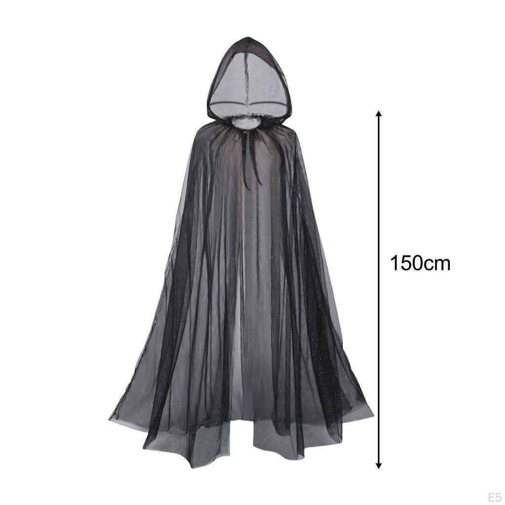 Witch Cape for Halloween Celebrations with Hooded Cloak And Accessories