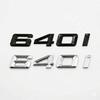 3D Gloss Black Chrome 630i 640i 650i Rear Trunk Emblem Letter Badge Sticker For BMW 6 Series E63 F06 F12 Car Styling Accessories Ab2