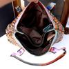 Fashion Handcrafted Leather Basket Weave Handbag Large Capacity Single Shoulder Slant Cross Bag Simple Retro Style
