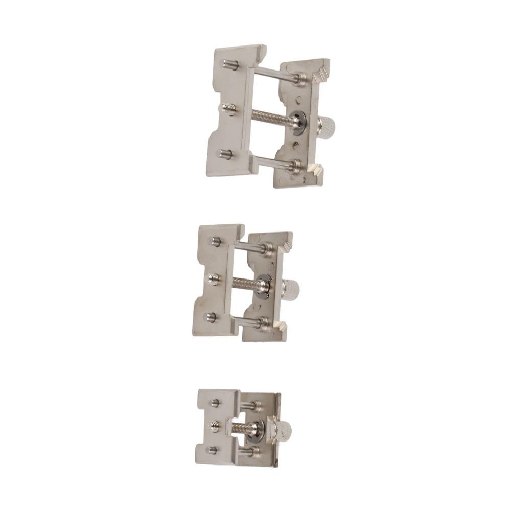 3pcs Precision Metal Material Watch Movement Holder 3pcs Set Silver Watch Repair Tool Movement Fixed Base Watch Repair