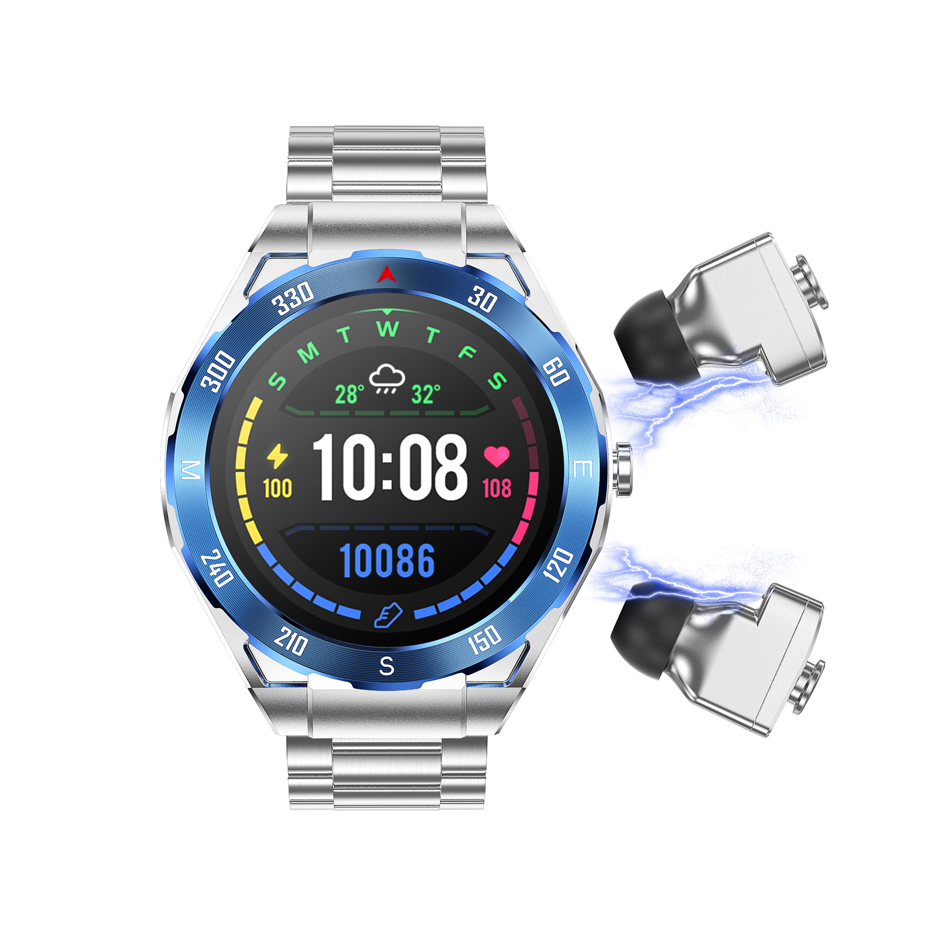 B33 Smart Watch Bluetooth Earphones with Exquisite Appearance Waterproof and Dustproof Features Versatile and Hypnotic