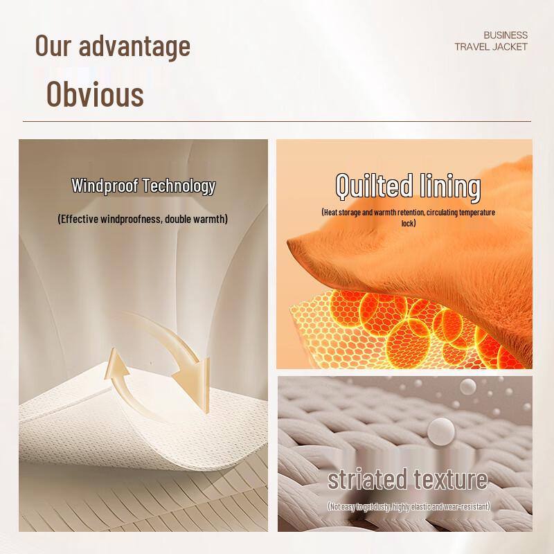 

Septwolves Men s Padded Turn-Down Collar Jacket 2XL (180)