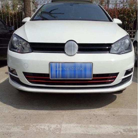 5 X Car Styling Fashion Front Grills Stickers Car Accessories Decorative Car Body Decals for Volkswagen VW Golf 6 Jetta Sagitar