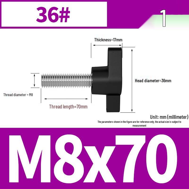 Stainless Steel Z-Type T-Handle Slotted Screw with Plastic Head (M4/M5/M6/M8)