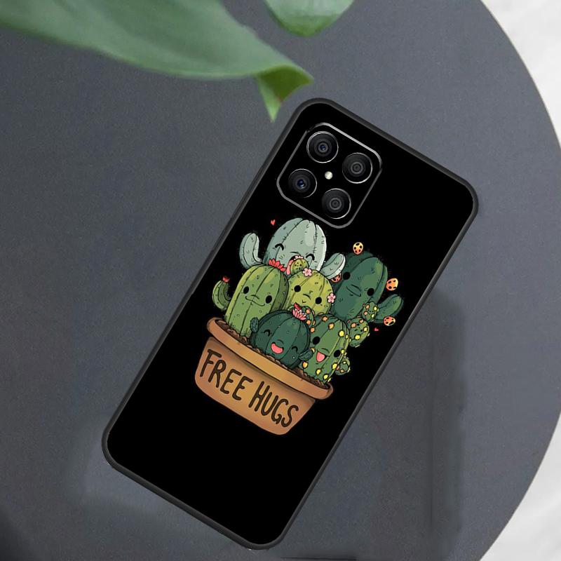 Plant Cactus Case For Huawei Honor 50 70 X7 X8 X9a P40 P30 Lite P50 P20 Pro PSmart Z Nova 5T Back Cover