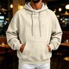 Men's Retro Hoodie Loose Fit Casual Pullover Sweatshirt for Fall Winter