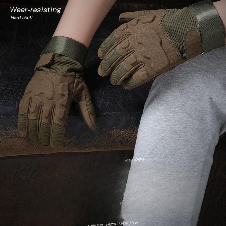 Sport Radfahren Halbfinger Bergsteigen Militärfan Rutschfest Verschleißfest Trainingsfeld Vollfinger Touchscreen Handschuhe